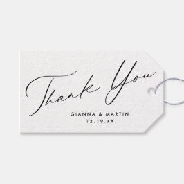 Minimal Thank You Wedding Favor ギフトタグ