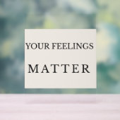 Minimal Therapy Office Poster – Your Feelings Matt アクリルサイン (ニュートラル)