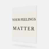 Minimal Therapy Office Poster – Your Feelings Matt アクリルサイン (傾斜)