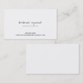 minimal translator (custom profession) basic white 名刺 (正面/裏面)