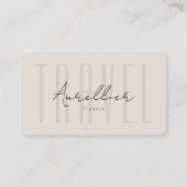 Minimal Travel Planner Tour Adventure Agency Sand 名刺 (正面)