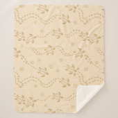 Minimal Turtle Trail Pattern シェルパブランケット (正面)