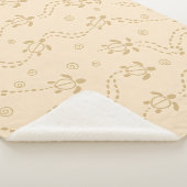 Minimal Turtle Trail Pattern シェルパブランケット (3/4)
