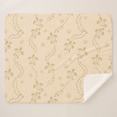 Minimal Turtle Trail Pattern シェルパブランケット (正面(横))