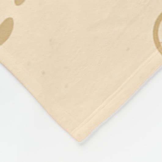 Minimal Turtle Trail Pattern フリースブランケット (角)