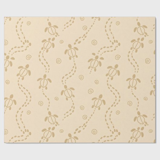 Minimal Turtle Trail Pattern ラッピングペーパー (フラット)