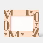Minimal Typographic Mom Love Elegent   レーザー彫刻フレーム (正面)
