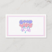 Minimal Typography Bold ビジネスカード | good vibes (正面)