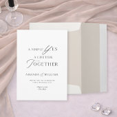 Minimal Typography Wedding Invitation Template 招待状