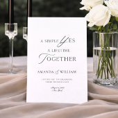 Minimal Typography Wedding Invitation Template 招待状