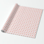 Minimal Valentine Heart Pattern Wrapping Paper ラッピングペーパー (アンロールド)