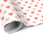 Minimal Valentine Heart Pattern Wrapping Paper ラッピングペーパー (ロールコーナー)