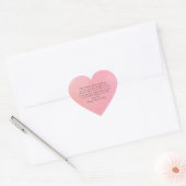 Minimal Valentine’s Day Love Quote Heart Sticker ハートシール (封筒)