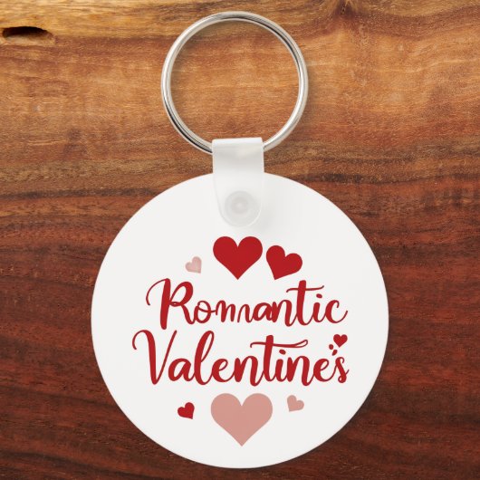 Minimal Valentine’s Day Love Typography Design | R キーホルダー (裏面)