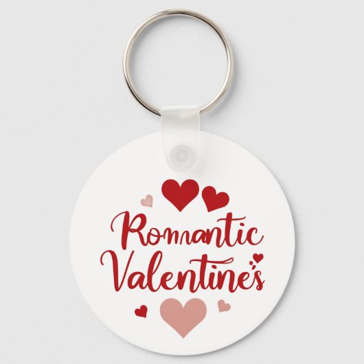 Minimal Valentine’s Day Love Typography Design | R キーホルダー (裏面)