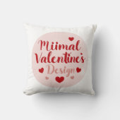 Minimal Valentine’s Day Love Typography Design | R クッション (正面)