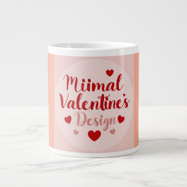 Minimal Valentine’s Day Love Typography Design | R ジャンボコーヒーマグカップ