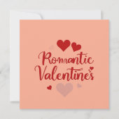 Minimal Valentine’s Day Love Typography Design | R 招待状 (正面)