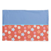 minimal watercolor flower pattern 枕カバー (裏面)