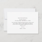 Minimal We Have a New Address Elegant Script 案内状 (裏面)