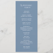 Minimal Wedding Ceremony Program Template  招待状 (裏面)