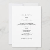  Minimal Wedding Invitation Card 招待状 (正面)