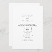  Minimal Wedding Invitation Card 招待状 (正面/裏面)