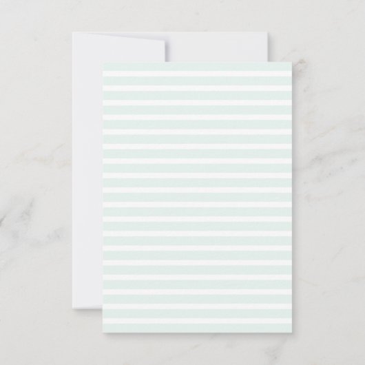 Minimal Wedding Invitation Card with Stripe Border 招待状 (裏面)