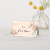 Minimal Wedding Table Number Place Card プレイスカード (正面)