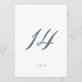 Minimal Wedding Table Numbers 1–29  サンキューカード (裏面)