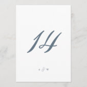 Minimal Wedding Table Numbers 1–29  サンキューカード (正面)
