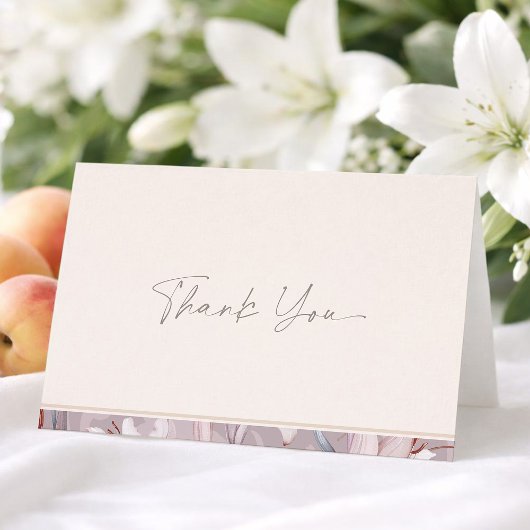 Minimal Wedding Thank You Card  招待状