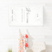 Minimal Wedding Welcome Sign with Script Font 横断幕 (インサイチュ)