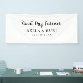 Minimal White | Clean Simple Wedding Design 横断幕 (トレードショー)