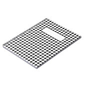 Minimal White Dots on Solid Black Background ノートブック (左側)