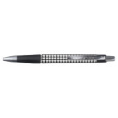 Minimal White Dots on Solid Black Background ボールペン (裏面)