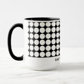 Minimal White Dots on Solid Black Background マグカップ (左)