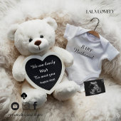 Minimal white Neutral Pregnancy announcement  Card 案内状