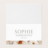 Minimal White Wedding Place Card  (外部フラット)