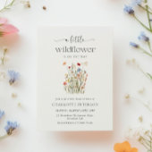 Minimal Wildflower Baby Shower Invitation 招待状