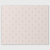 Minimal Wildflower Pattern with Dots ラッピングペーパー (フラット)