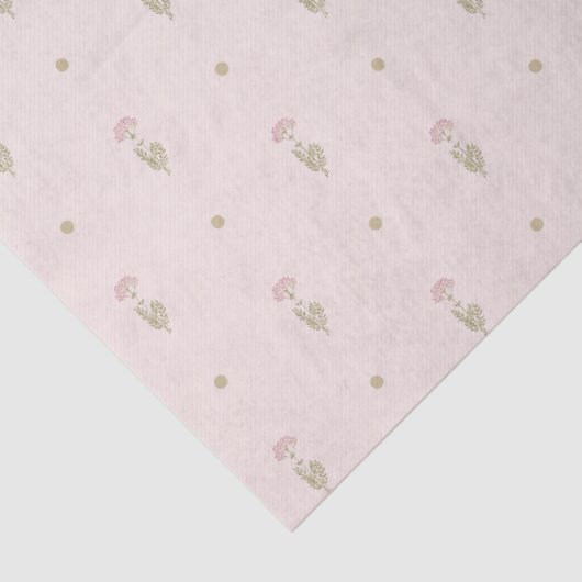 Minimal Wildflower Pattern with Dots 薄葉紙 (詳細)