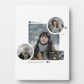 Minimal Winter Aesthetic Photo Collage フォトプラーク (正面)