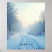 Minimal Winter Calm Poster – Neutral Wall Art ポスター (正面)