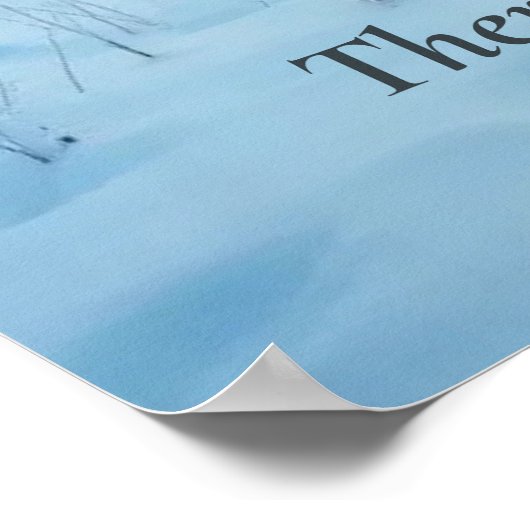 Minimal Winter Calm Poster – Neutral Wall Art ポスター (角)