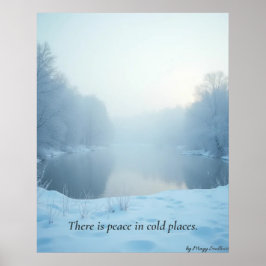 Minimal Winter Calm Poster – Neutral Wall Art ポスター