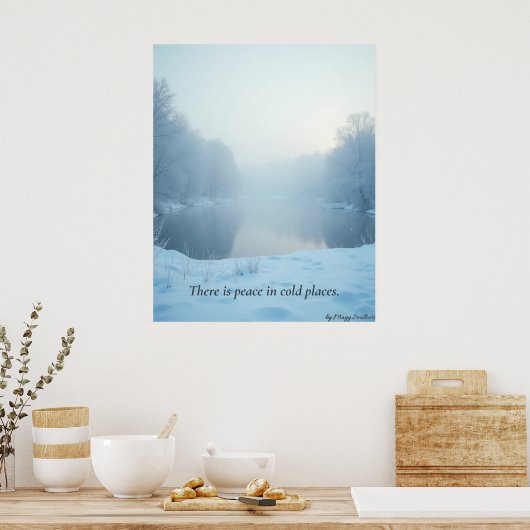 Minimal Winter Calm Poster – Neutral Wall Art ポスター (キッチン)