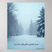 Minimal Winter Calm Poster – Neutral Wall Art ポスター (正面)