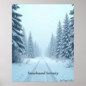 Minimal Winter Calm Poster – Neutral Wall Art ポスター (正面)