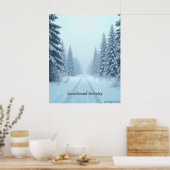 Minimal Winter Calm Poster – Neutral Wall Art ポスター (キッチン)